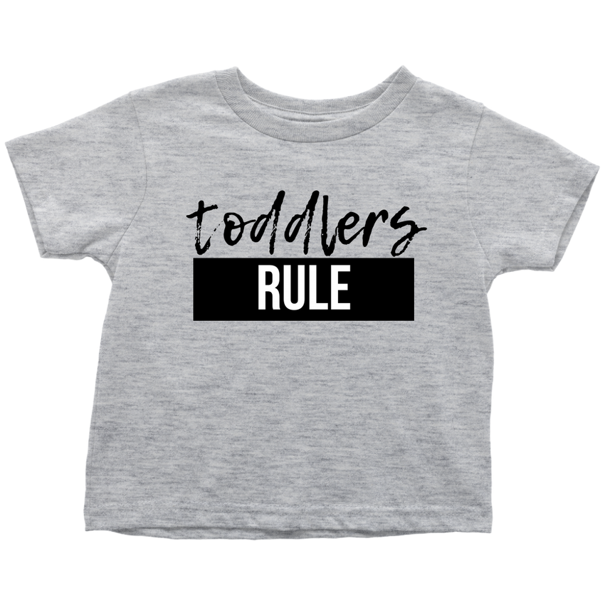 TODDLERS RULE - WHITE - Fly Guyz Clothing Co.