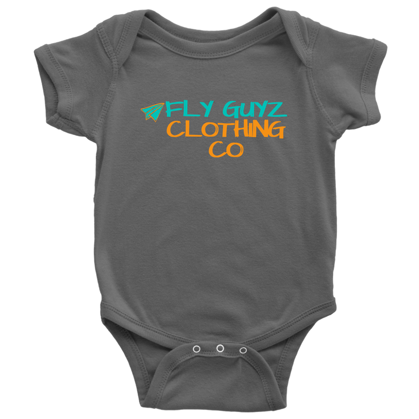 FLY GUYZ TEE - ORANGE/TEAL - Fly Guyz Clothing Co.