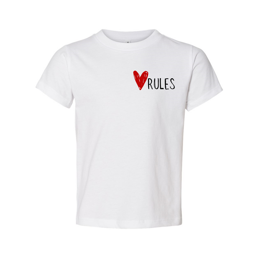 LOVE RULES - TODDLER TEE